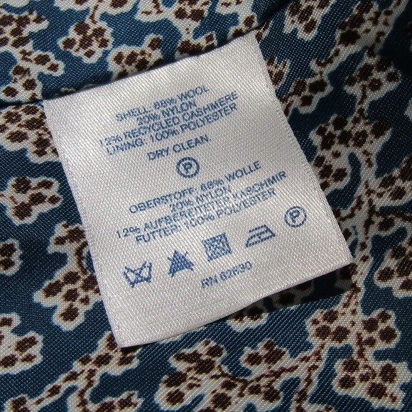 Lands' End Brown Wool Blend Double Breasted Coat - Picture 6 of 6